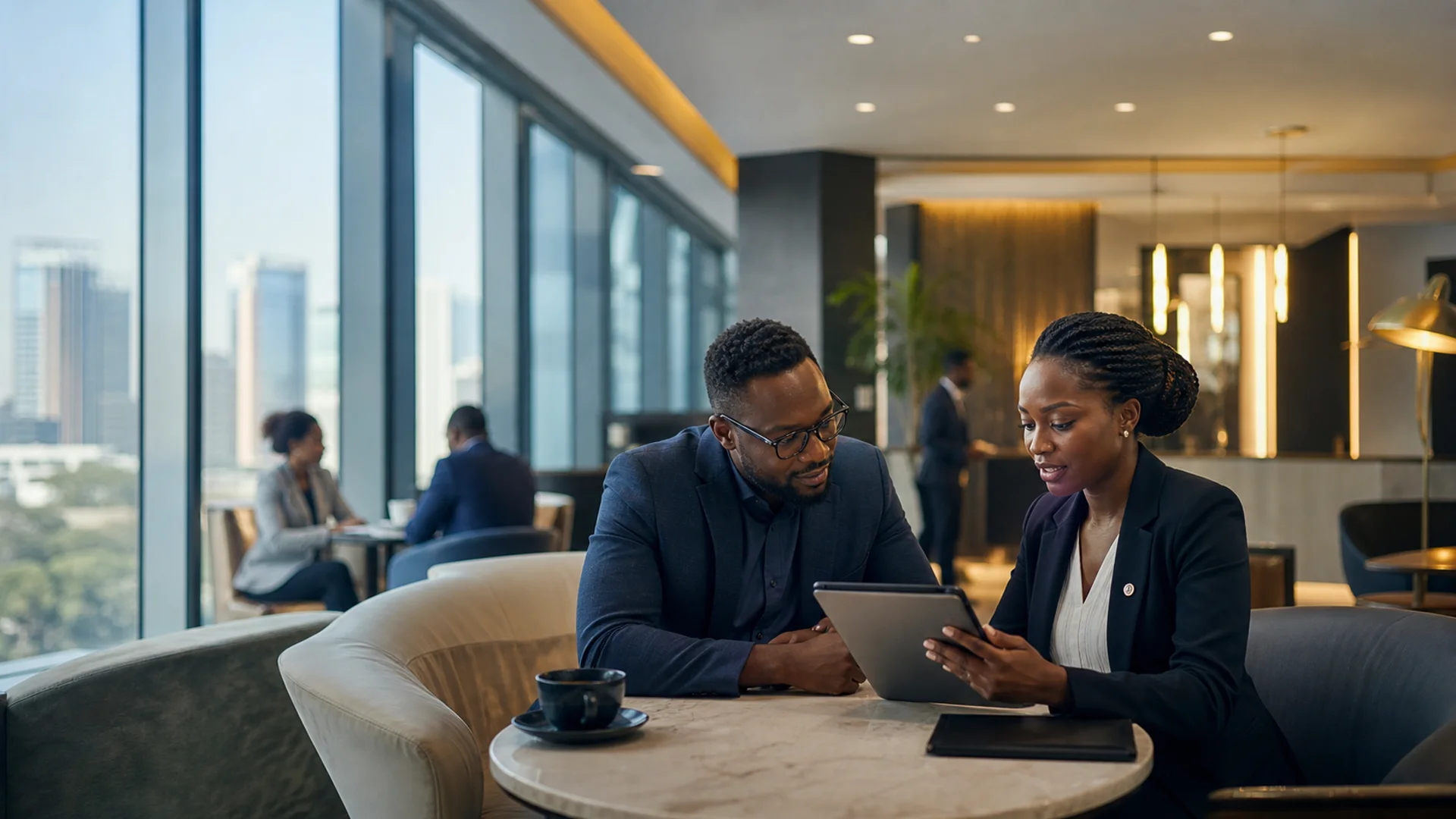 Advisor helping a customer through a seamless digital service experience